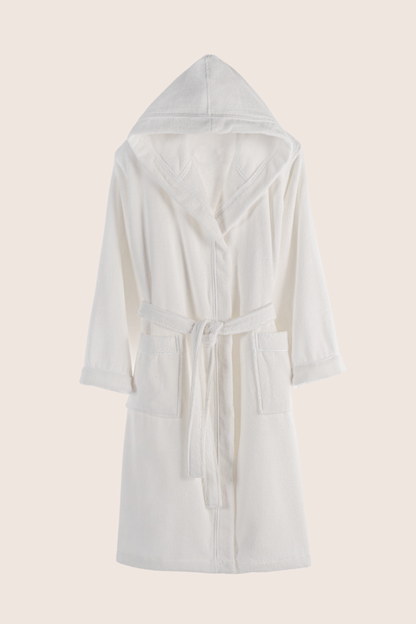 Miro %100 Pamuk Erkek Bornoz Beyaz