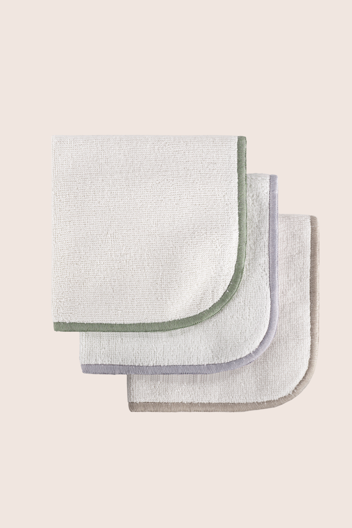 Dolce Bambu 3'lü 30X30 El havlusu Çok Renkli