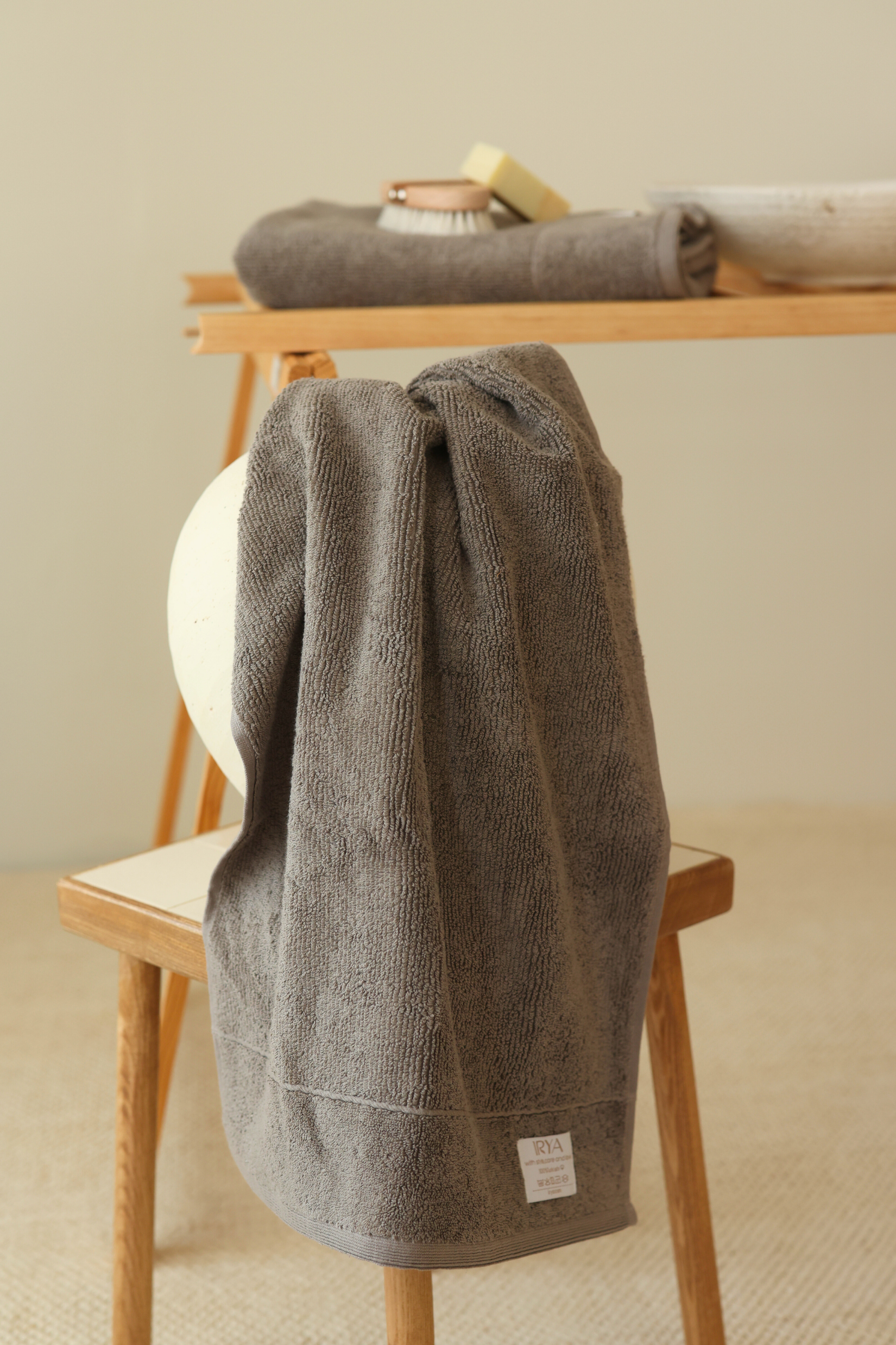 Solena Banyo Havlusu 70x140cm Gri