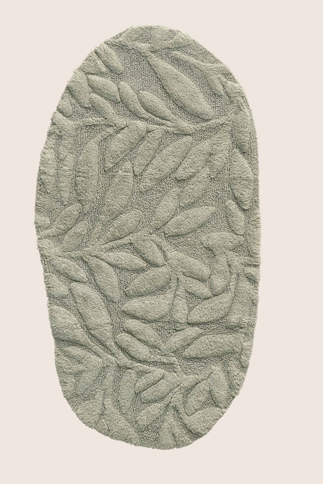 Allesi Tekli Banyo Paspası %100 Pamuk 65x115 Yeşil