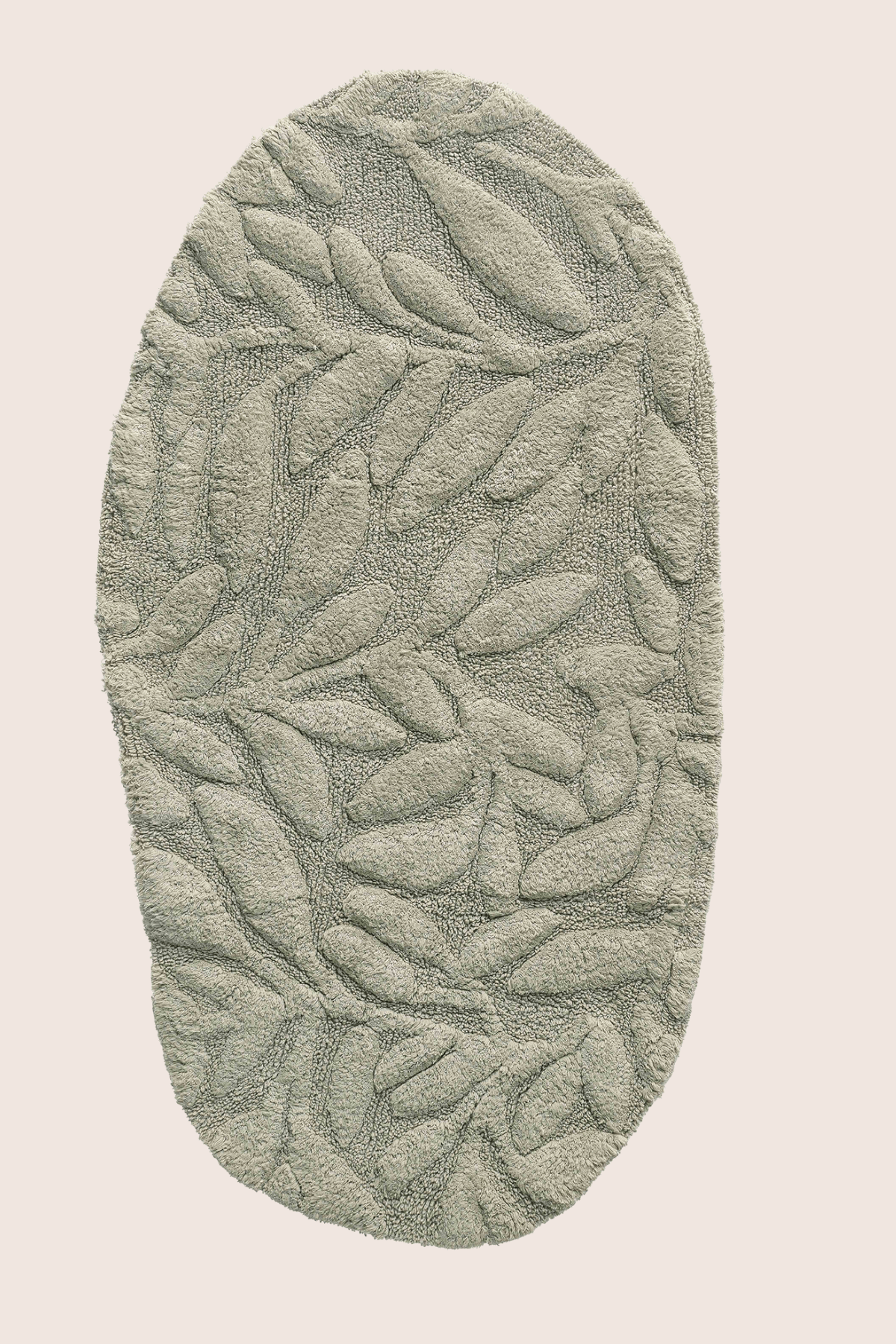 Allesi Tekli Banyo Paspası %100 Pamuk 65x115 Yeşil