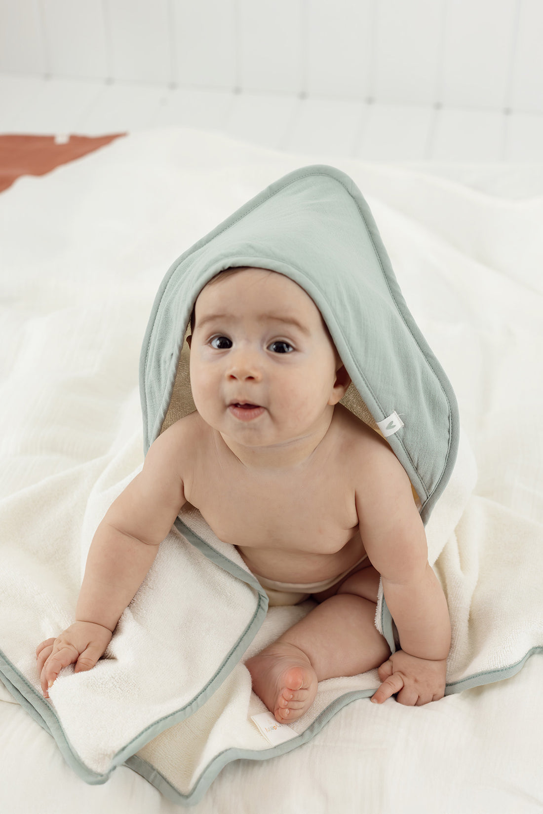 Joy of Colors Organic Cotton Muslin Baby Swaddle Mint 75x75