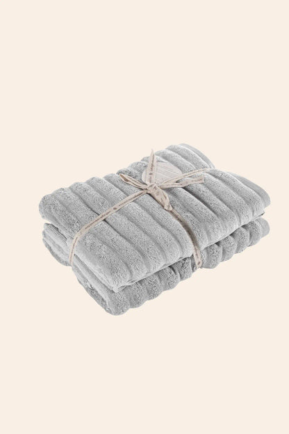 Arora %100 Pamuk  Havlu Seti Ash Grey