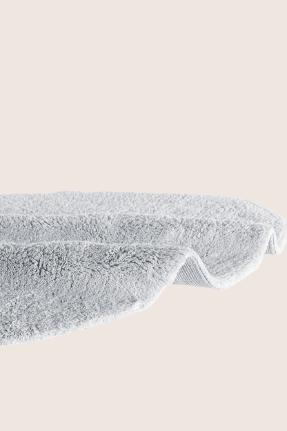 Sedef Tekli Banyo Paspası Bambu 90x110 Gri