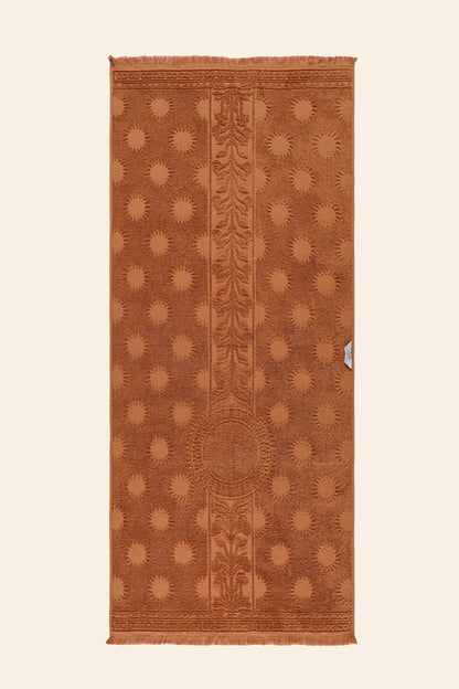 Solara %100 Pamuk Plaj Havlusu 80x170 cm Orange Sun