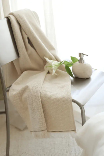 Travertine 3 Parça Banyo Seti Açık Bej