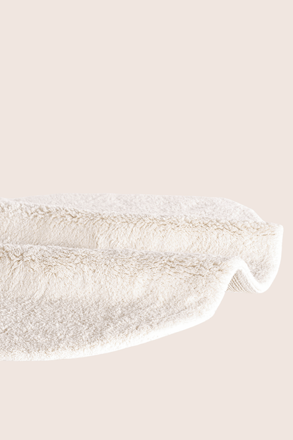 Sedef Tekli Banyo Paspası Bambu 90x110 Ekru