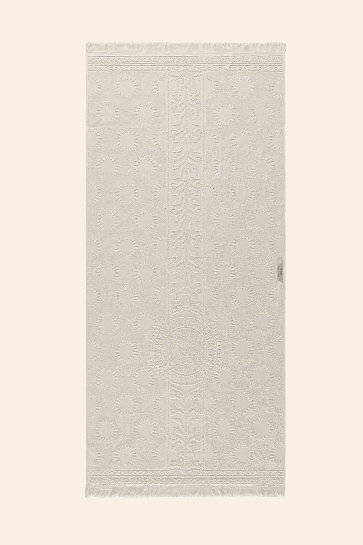 Solara %100 Pamuk Plaj Havlusu 80x170 cm Coconut Cream