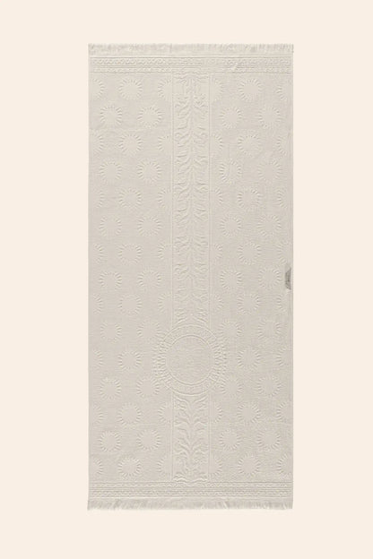 Solara %100 Pamuk Plaj Havlusu 80x170 cm Coconut Cream