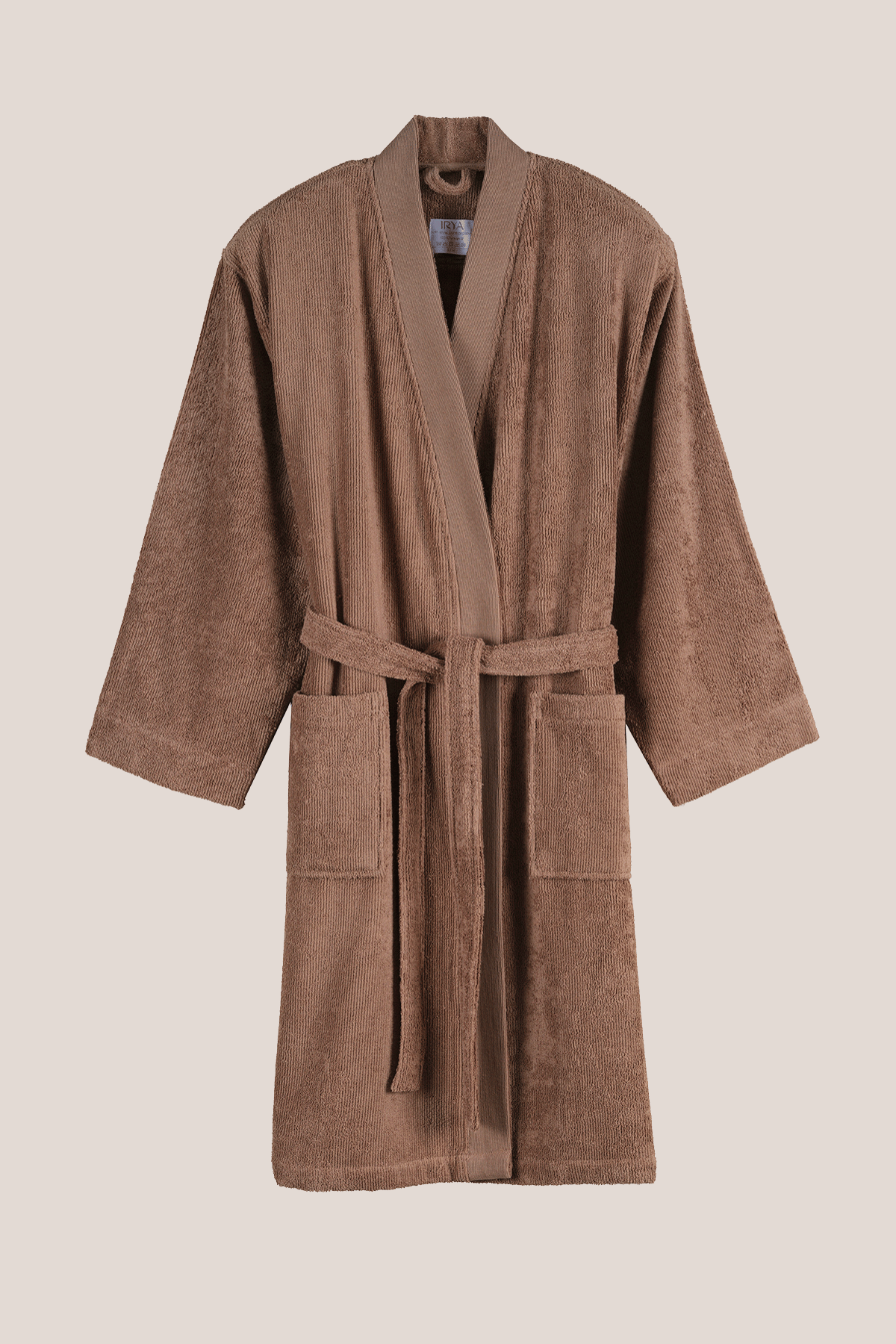 Solena %100 Pamuk Kadın Bornoz Mocha