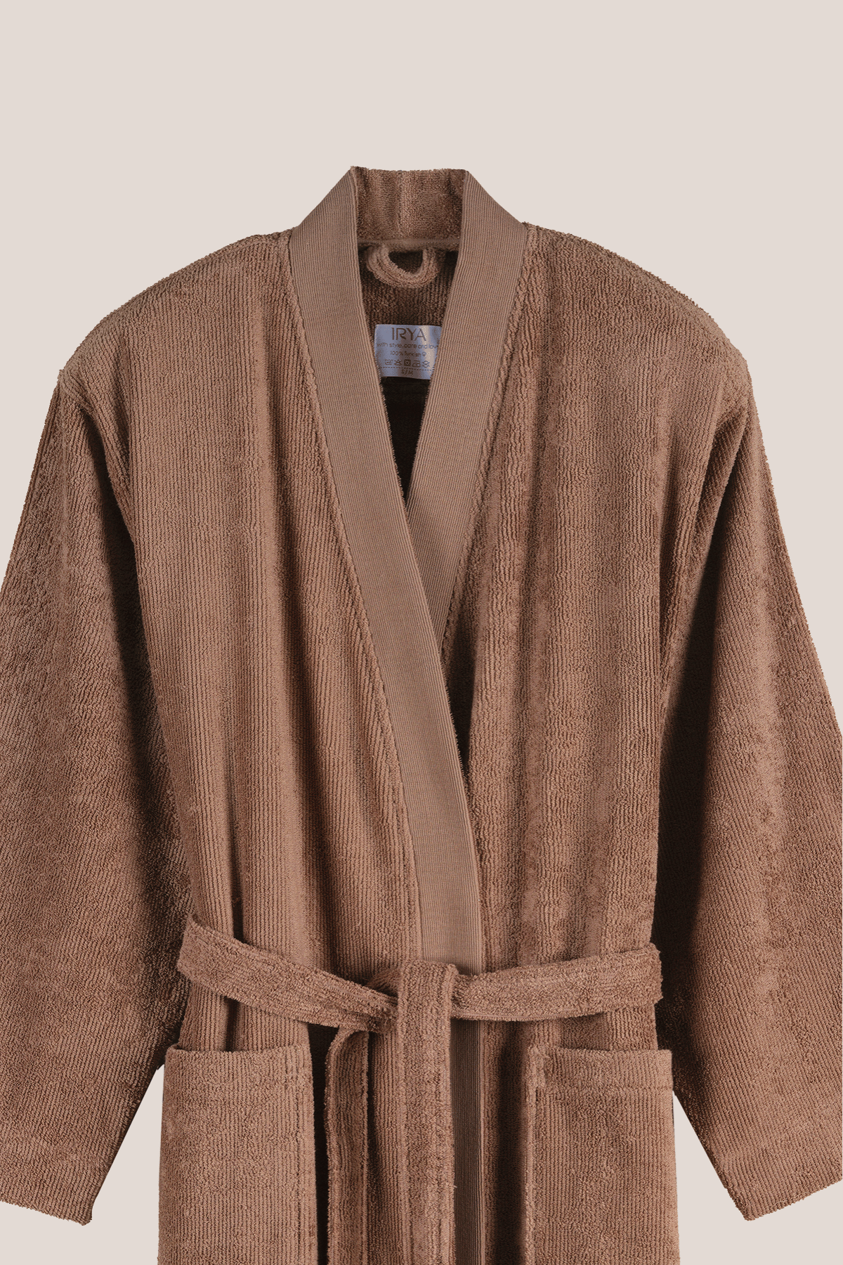 Solena %100 Pamuk Kadın Bornoz Mocha