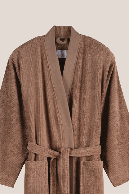 Solena %100 Pamuk Kadın Bornoz Mocha