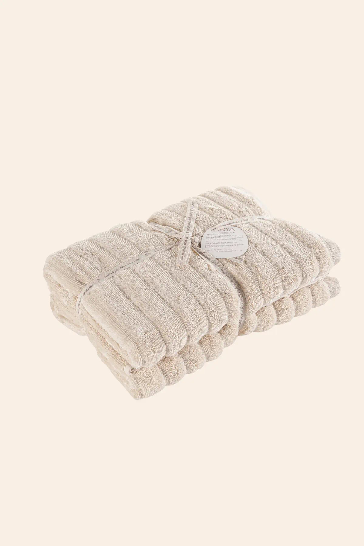 Arora %100 Pamuk  Havlu Seti Sandy Beige