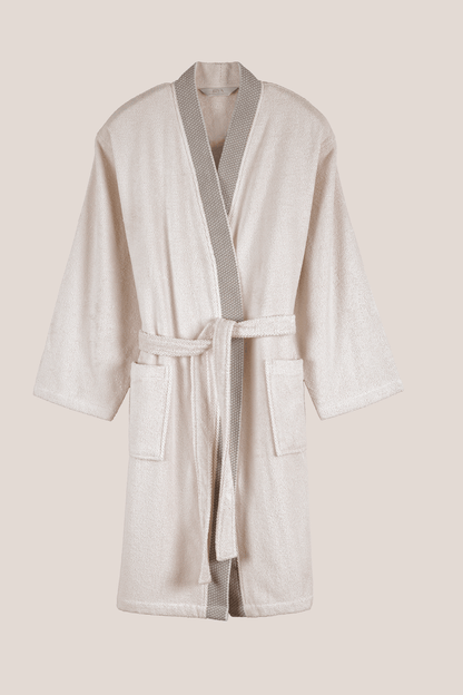 Travertine %100 Pamuk Kadın Bornoz Açık Bej