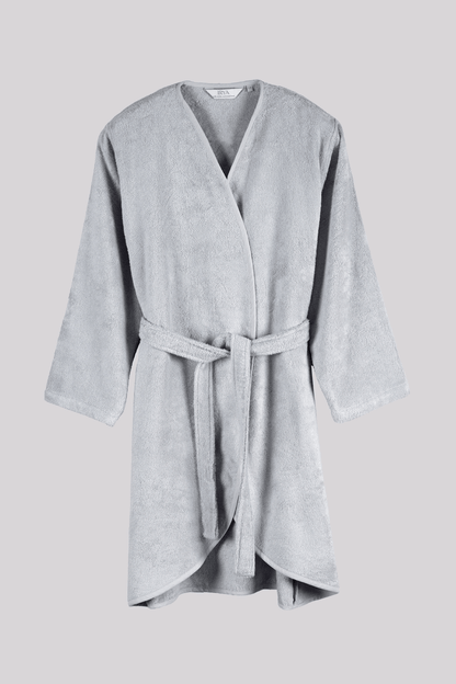 Sedef Bambu Kadın Bornoz Gri