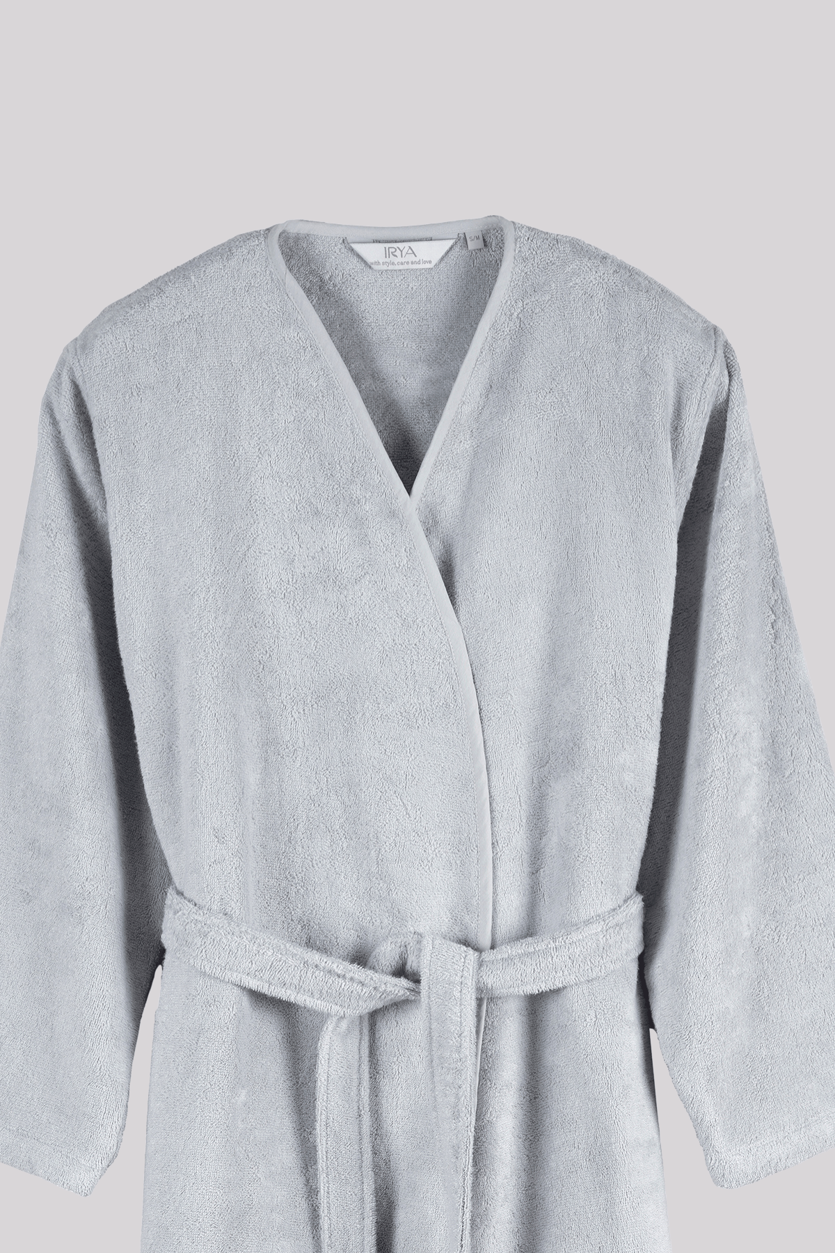 Sedef Bambu Kadın Bornoz Gri