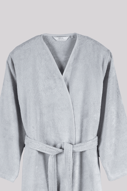 Sedef Bambu Kadın Bornoz Gri