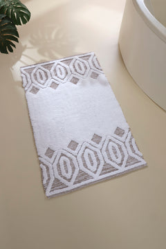 Sherry Tekli Banyo Paspası %100 Pamuk 70x110 Bej