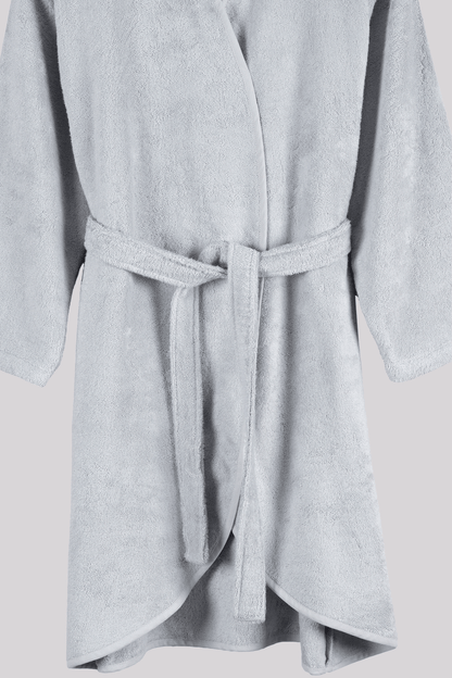 Sedef Bambu Kadın Bornoz Gri
