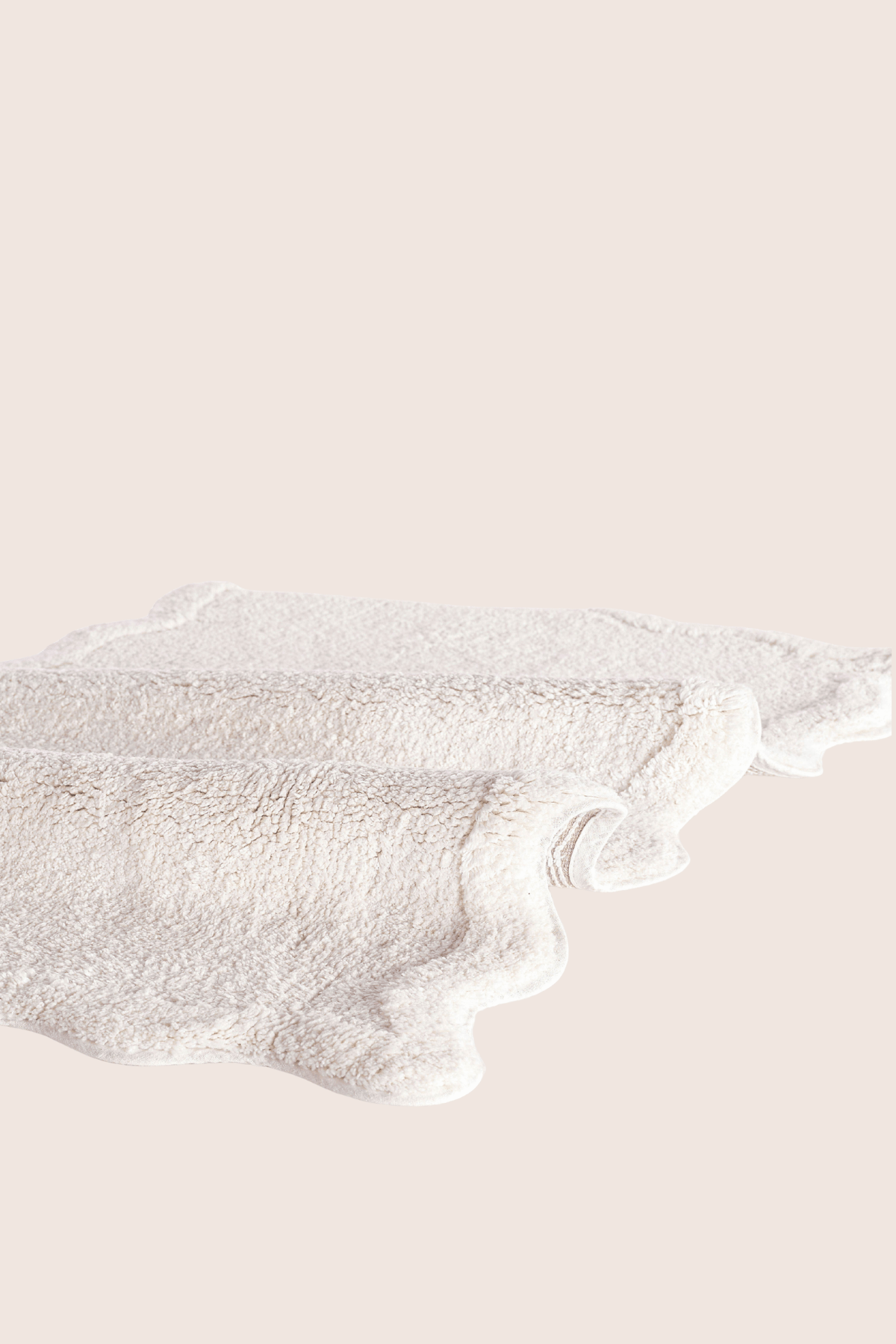 Scallop Tekli Banyo Paspası Bambu 60x100 Ekru