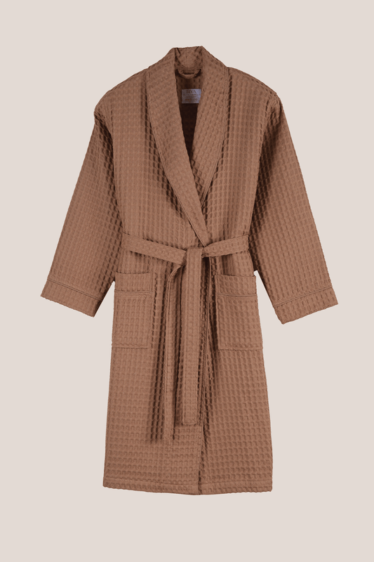 Aura Waffle Bornoz Takımı Mocha