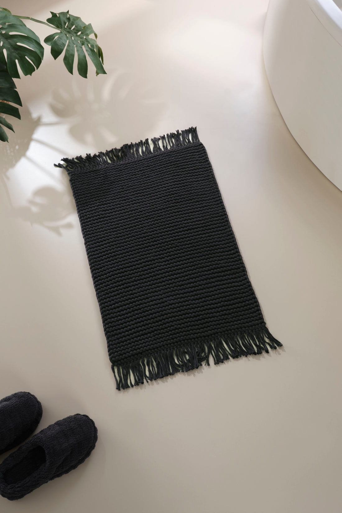 Lavish Single Bath Mat 100% Cotton 50x70 Grey