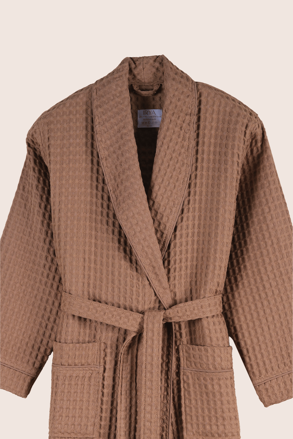 Aura Waffle Erkek Bornoz Mocha