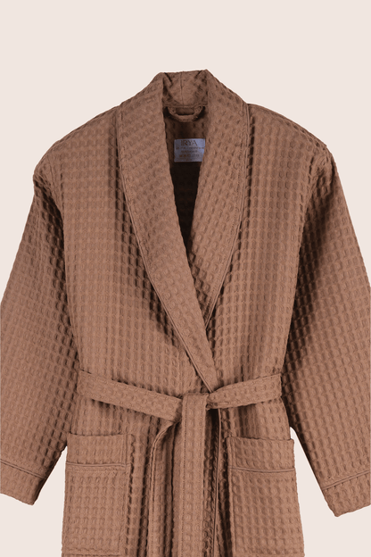 Aura Waffle Erkek Bornoz Mocha