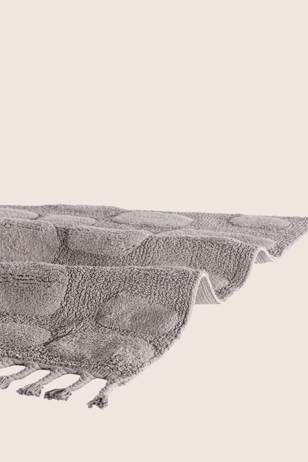 Wall Tekli Banyo Paspası %100 Pamuk 60x100 cm Gri