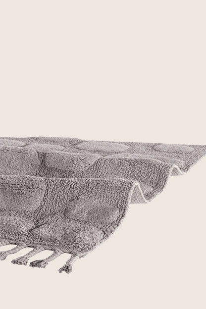 Wall Tekli Banyo Paspası %100 Pamuk 70x150 cm Gri