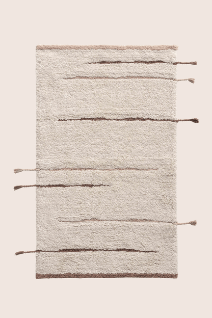 Earth Tekli Banyo Paspası %100 Pamuk 60x100 cm Kahverengi