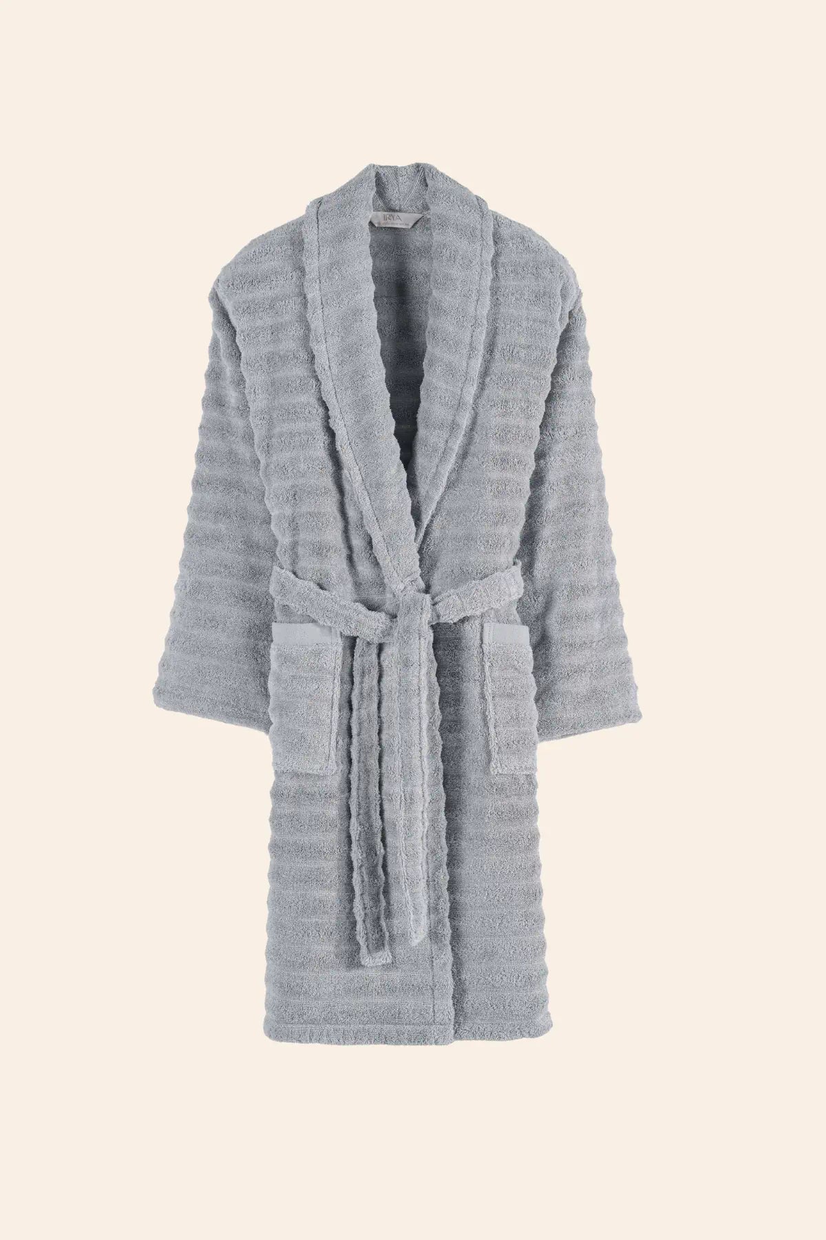 Arora  %100 Pamuk Erkek Bornoz Ash Grey