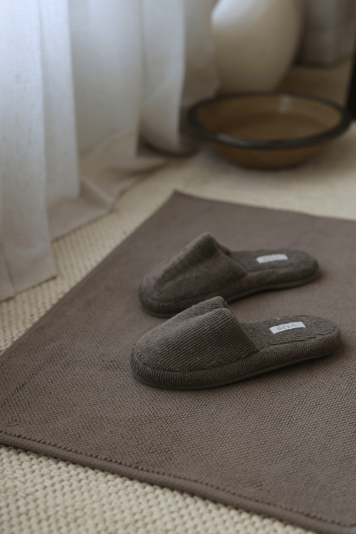 Velluna Tekli Havlu Banyo Paspası 50x80 cm Gri