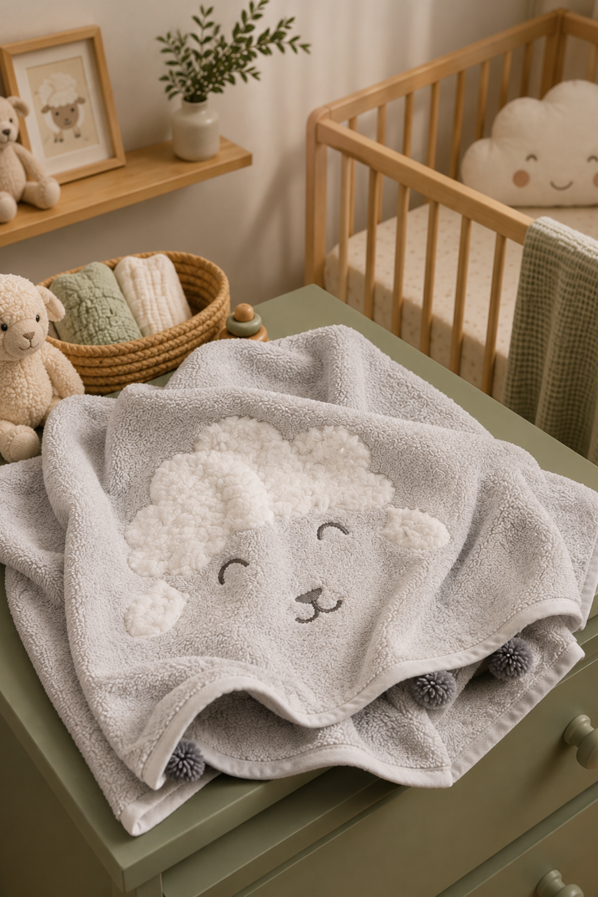 Wooly %100 Pamuk Bebek Havlusu 50x75 cm