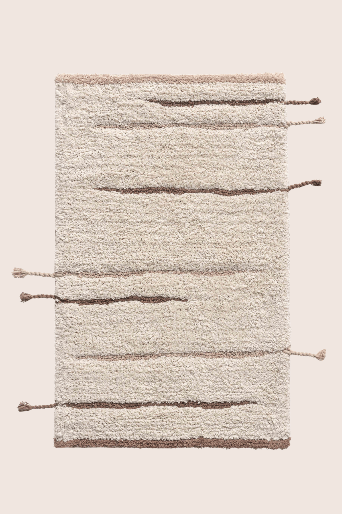 Earth Tekli Banyo Paspası %100 Pamuk 50x80 cm Kahverengi