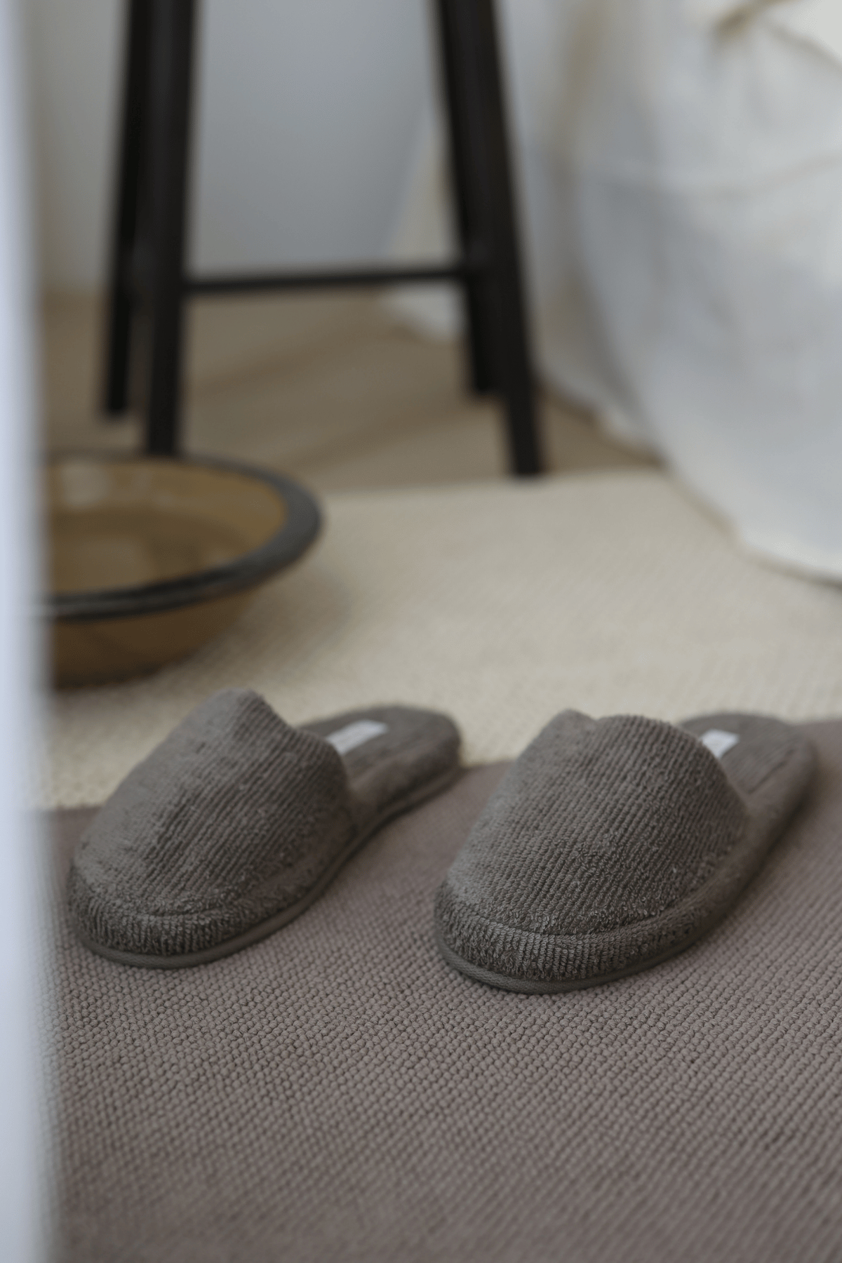 Velluna Tekli Havlu Banyo Paspası 50x80 cm Gri