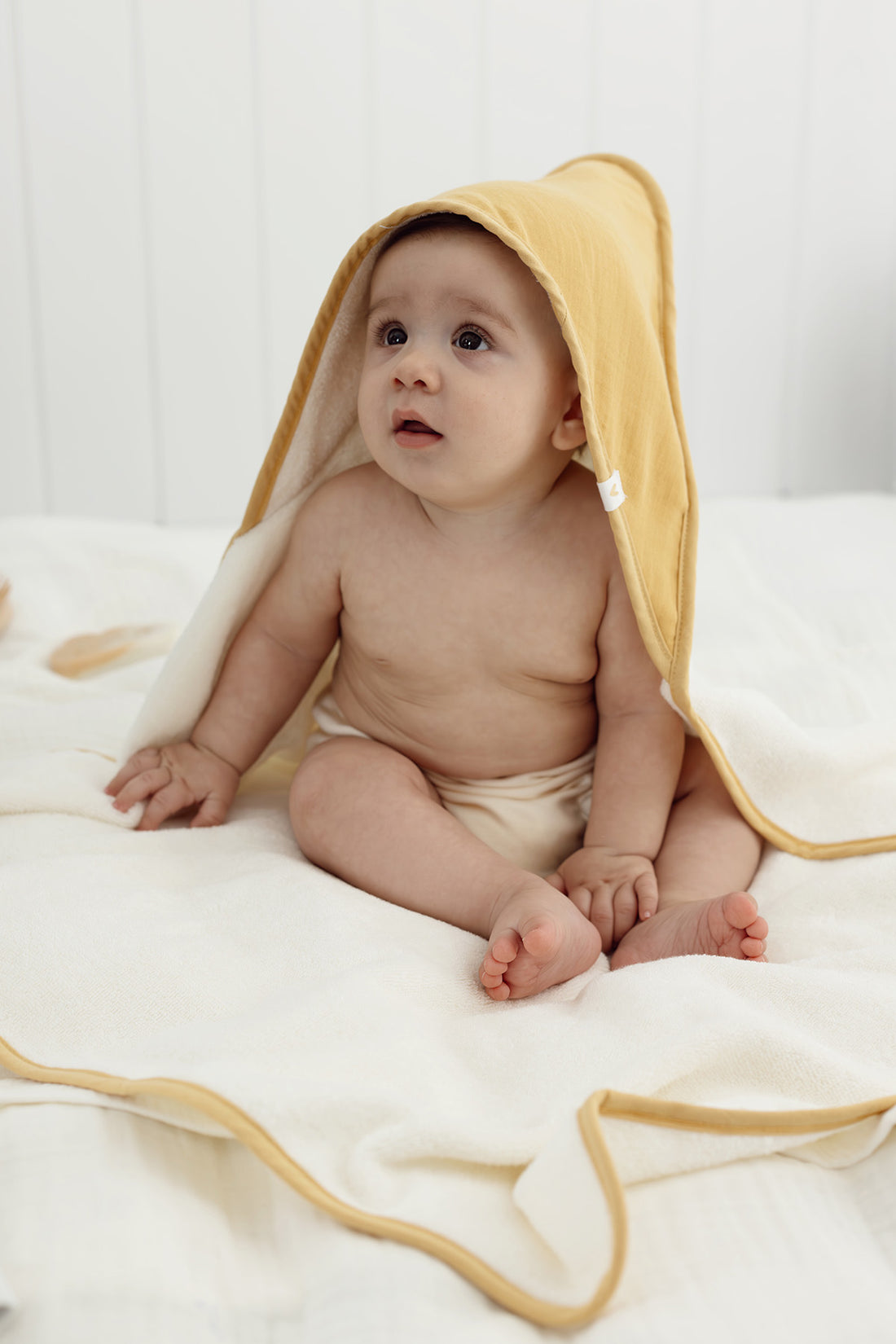 Joy of Colors Organic Cotton Muslin Baby Swaddle Mustard 75x75