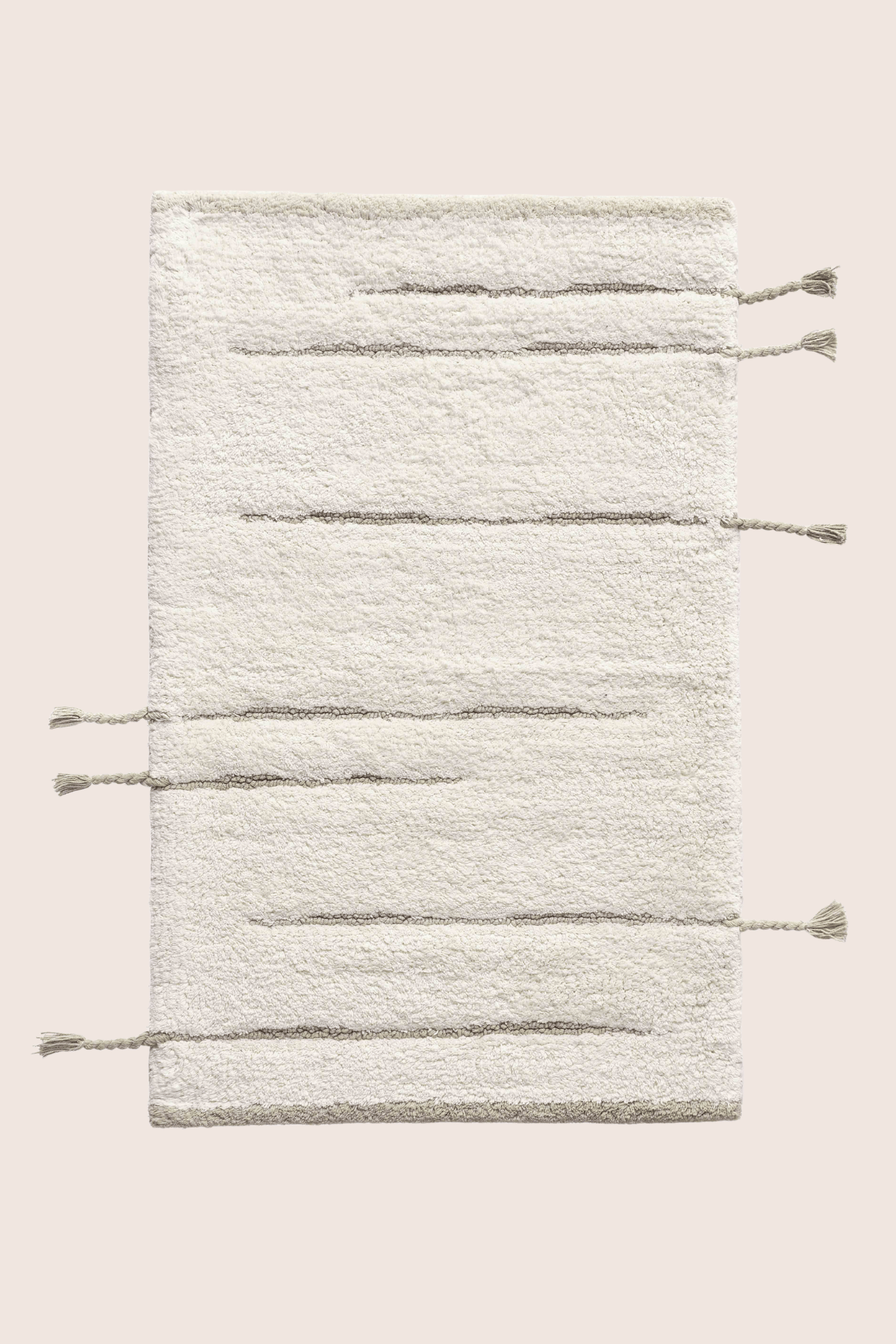 Earth Tekli Banyo Paspası %100 Pamuk 50x80 cm Yeşil