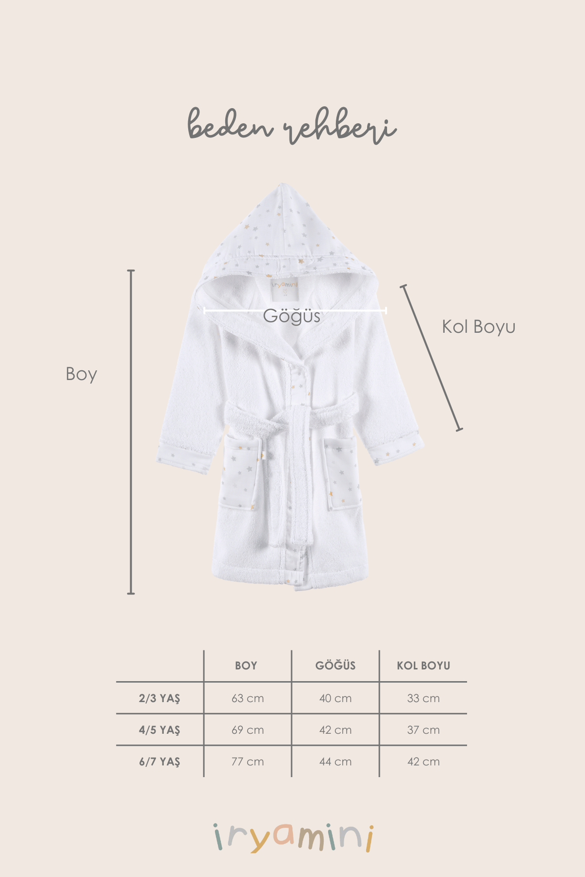 Dreamer Organik Pamuk Müslin Detaylı Çocuk Bornoz Beyaz