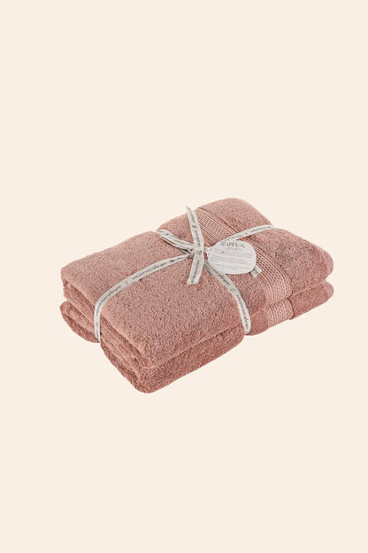 Mısır %100 Mısır Pamuğu  Havlu Seti Copper Rose