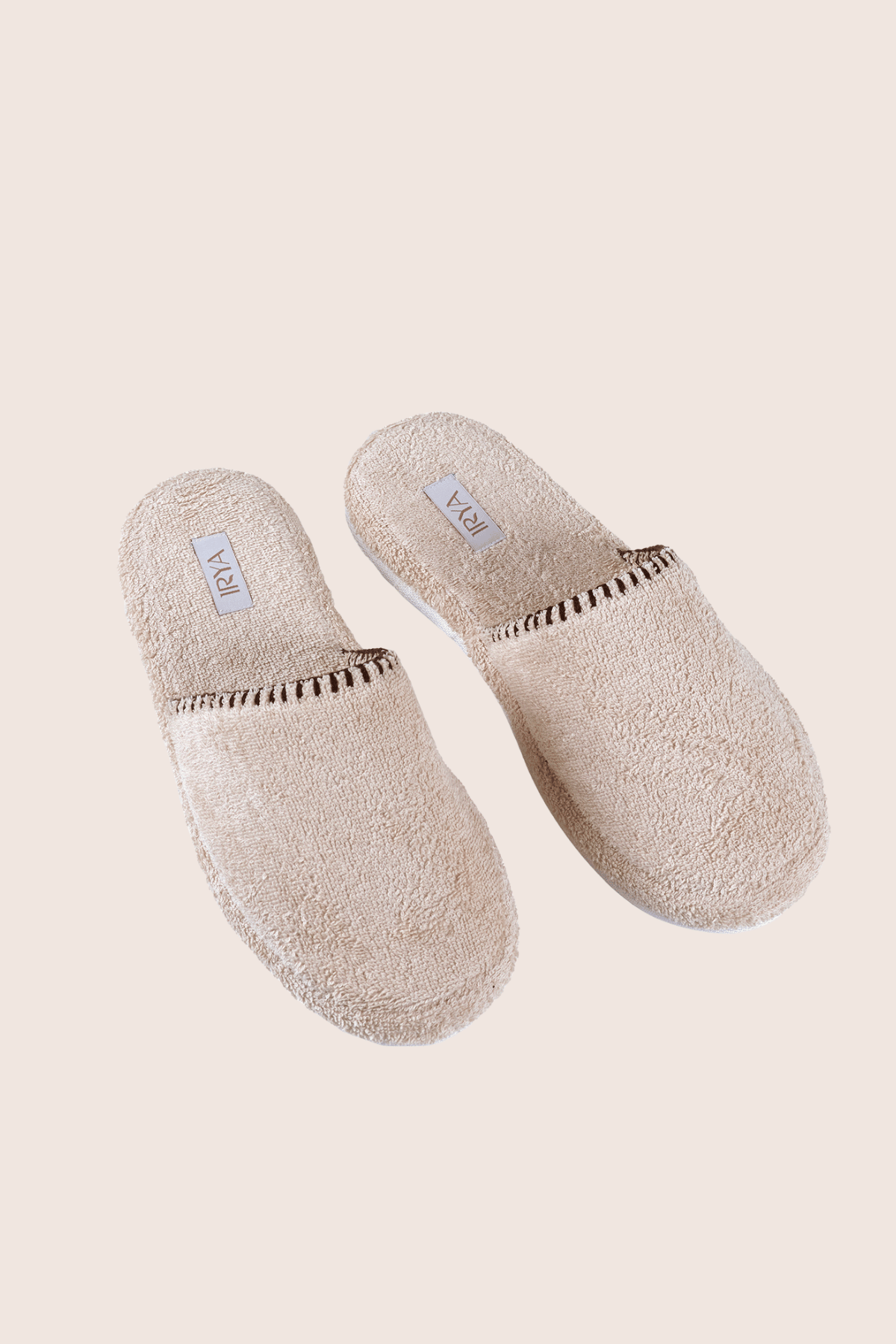 Shadow %100 Pamuk Unisex Havlu Terlik Bej