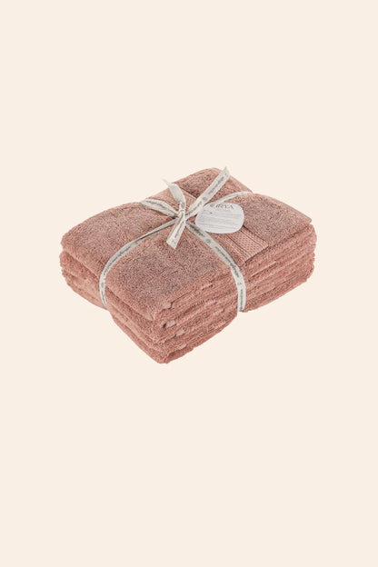 Mısır %100 Mısır Pamuğu  Havlu Seti Copper Rose