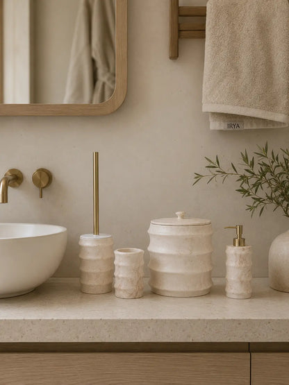 Nova 4 Parça Banyo Akseusar Seti Ekru