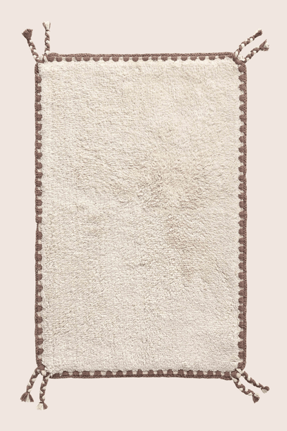 Vina Tekli Banyo Paspası Bambu 60x100 cm Açık Bej