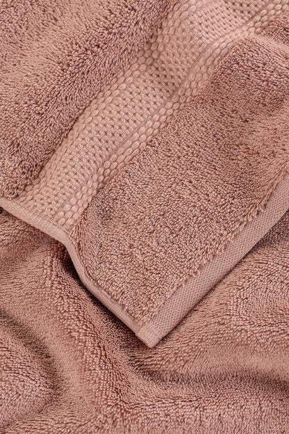 Mısır %100 Mısır Pamuğu  Havlu Seti Copper Rose