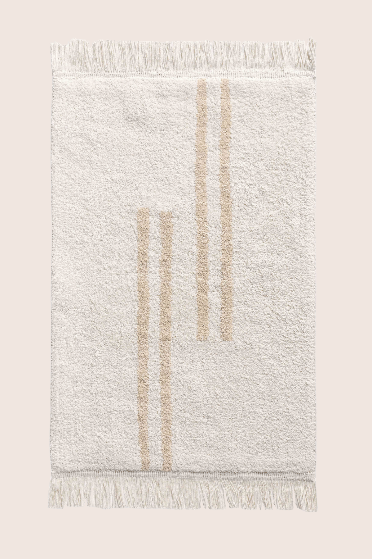 Bound Tekli Banyo Paspası %100 Pamuk 50x80 cm Beyaz