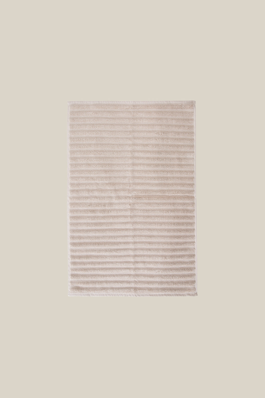 Crimp Foot Towel Mat Beige 50x70