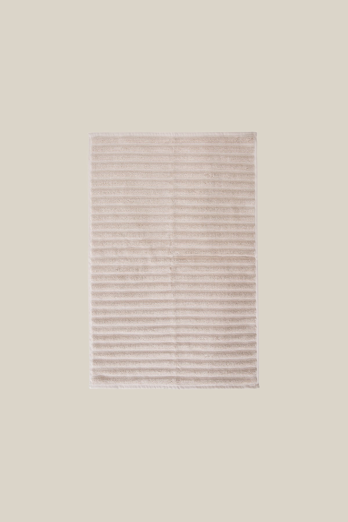 Crimp Foot Towel Mat Beige 50x70