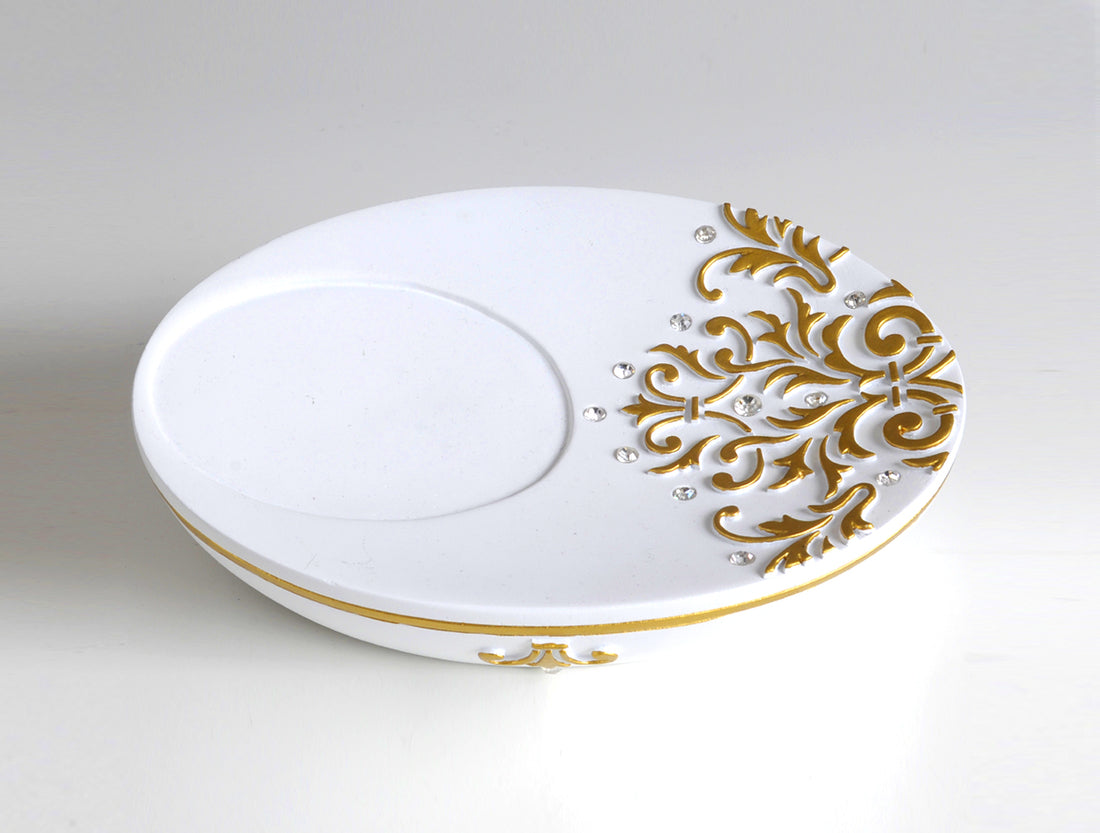 Flossy Solid Soap Dish White