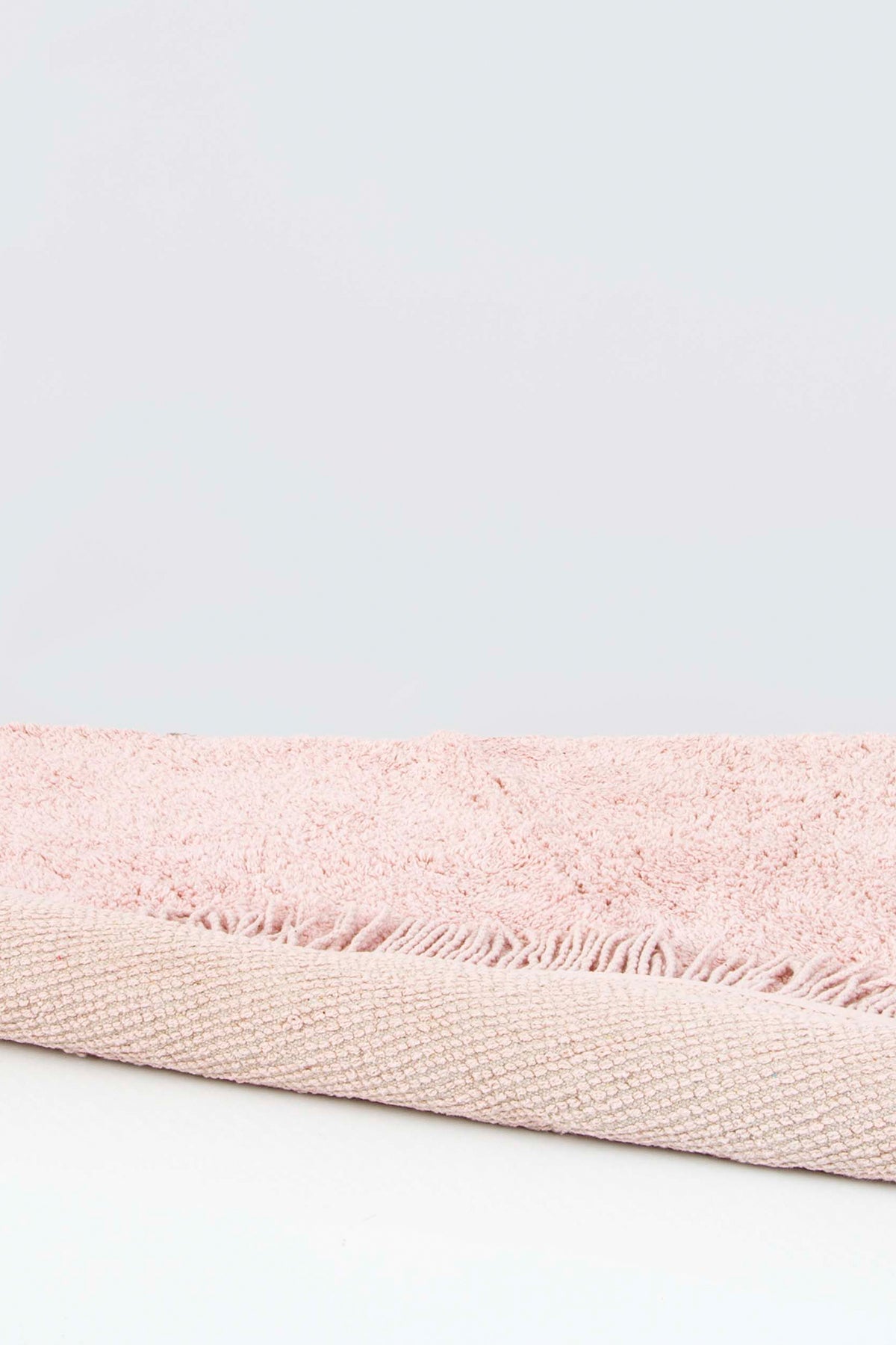 Loris Yuvarlak Banyo Paspası %100 Pamuk Pembe